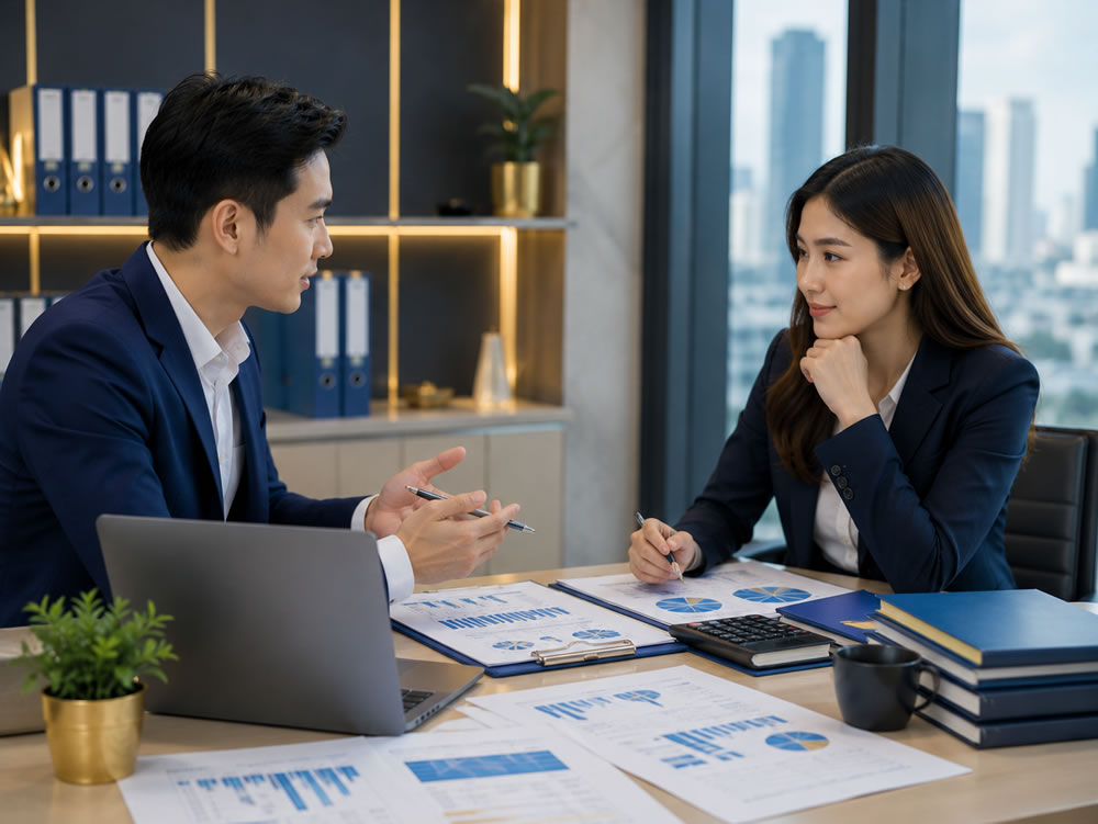 Professional team collaboration
